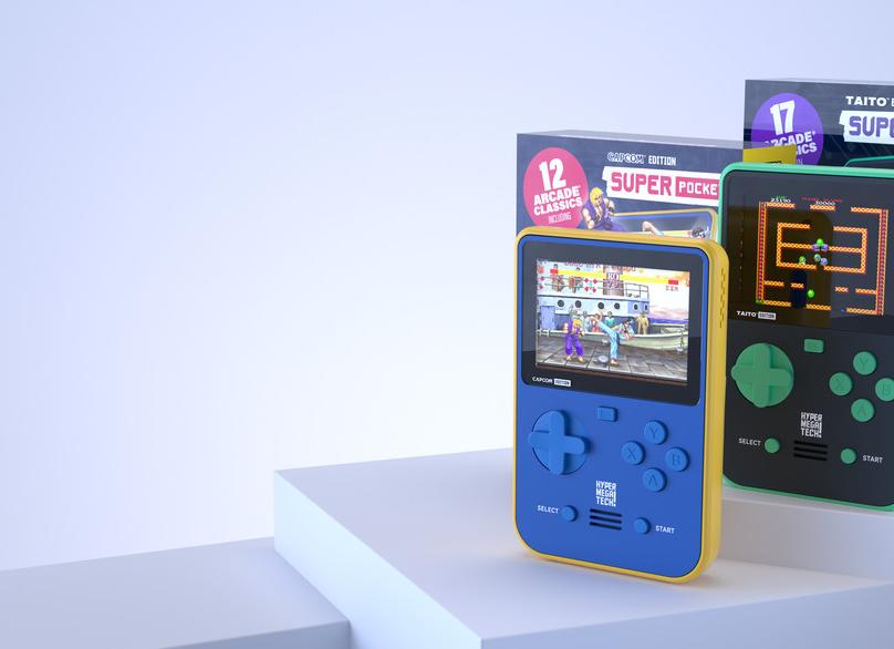 Представлена портативная ретро-приставка Super Pocket со встроенными играми