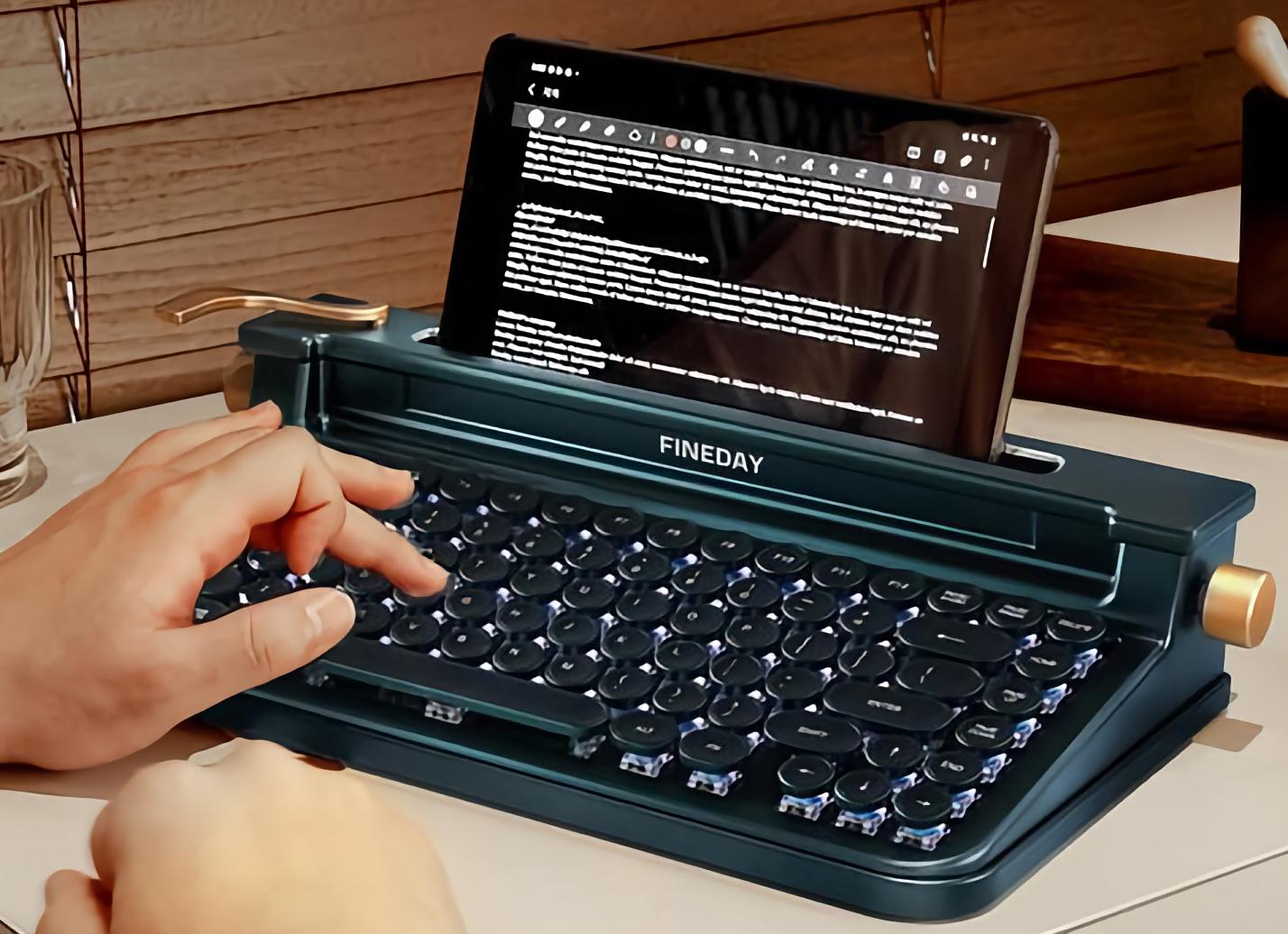 Штука дня: Fineday 3.0 — механическая клавиатура в виде печатной машинки